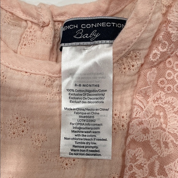 French Connection Pink Lace Kids Dress - Picture 4 of 4
